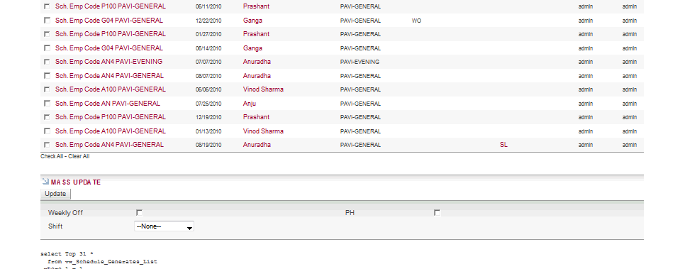 time attendance